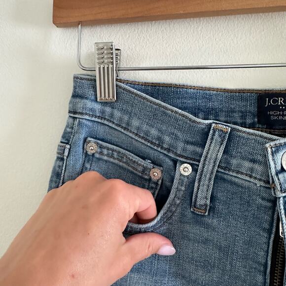 J. Crew High Rise Skinny Jeans Blue 26 - Picture 8 of 12